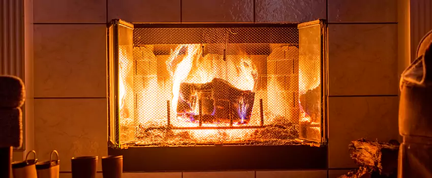 Mendota Hearth Landscape Fireplace Installation in North Ogden, Utah